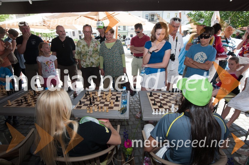 Boj za krono, zimski športni junaki igrajo šahBoj za krono, zimski športni junaki igrajo šah