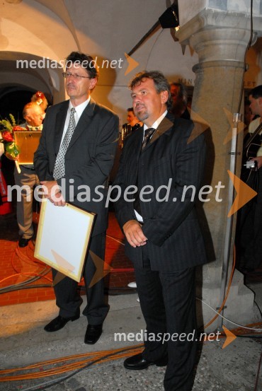 Jože Bračič, direktor Radia Tednik in Štefan Čelan, ptujski župan38. slovenski festival domače zabavne glasbe Ptuj 2007