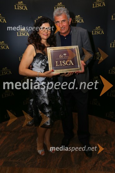  Vesna Južna, lastnica podjetja Lisca;  Marinko Prćić, FideksLisca, predstavitev kolekcije pomlad poletje 2016