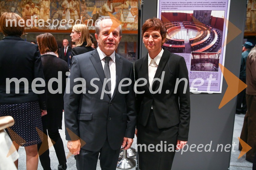 dr. Ivan Svetlik, rektor Univerze v Ljubljani; prof. dr. Maja Makovec Brenčič, ministrica za izobraževanje, znanost in športProslava ob Dnevu državnosti