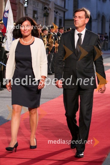  Vesna Arnšek; prof. dr. Miro Cerar, predsednik vlade Republike SlovenijeProslava ob Dnevu državnosti