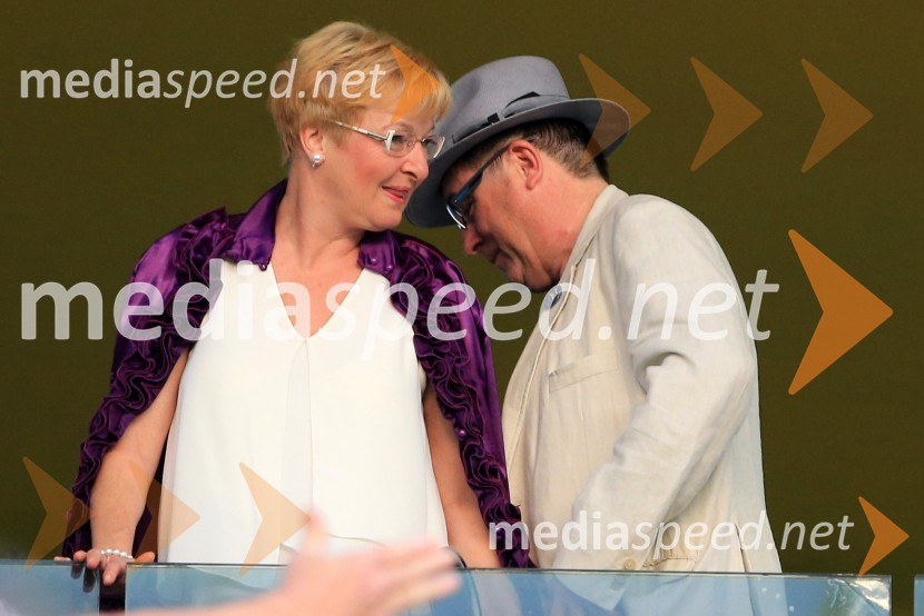  Irena Polak Fištravec; dr. Andrej Fištravec, župan, Mestna občina MariborNK Maribor - FC Astana, 1:0