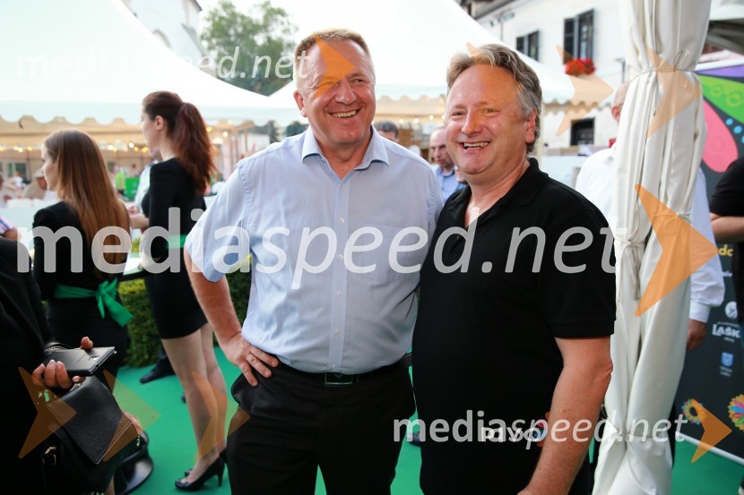  Zdravko Počivalšek, minister za gospodarski razvoj in tehnologijo; mag. Dušan Zorko, predsednik uprave družbe Pivovarna Laško in Pivovarna UnionPivo in cvetje 2015, otvoritev, VIP dogajanje