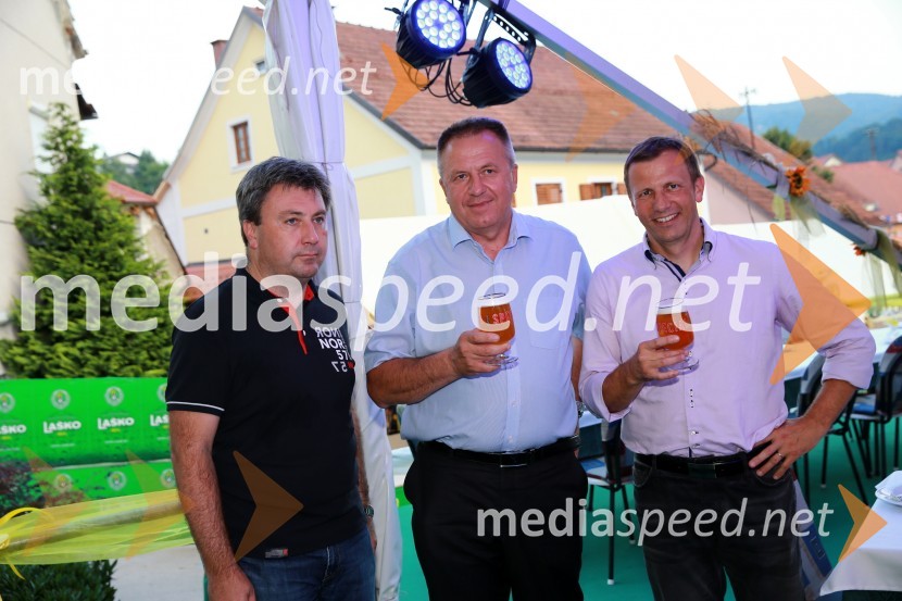 dr. Igor Hustić, direktor, Tovarna olja Gea d.d.;  Zdravko Počivalšek, minister za gospodarski razvoj in tehnologijo;  ... Pivo in cvetje 2015, otvoritev, VIP dogajanje