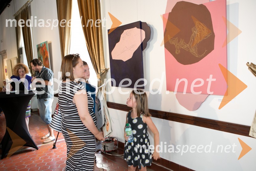 Odprtje razstave del udeležencev XVIII. mednarodne likovne kolonije