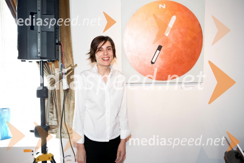  Branka Kuzmanović, umetnicaOdprtje razstave del udeležencev XVIII. mednarodne likovne kolonije