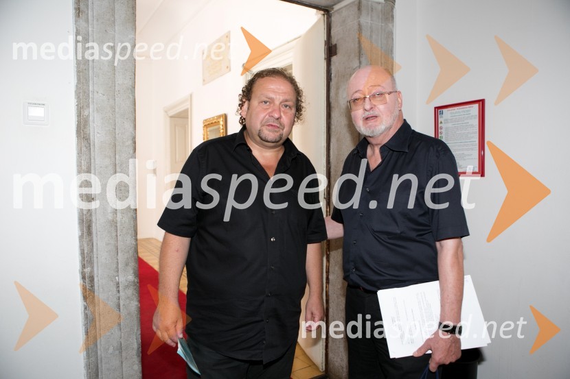  Darko  Brlek, direktor, Festival Ljubljana;  Tomo Vran, akademski slikarOdprtje razstave del udeležencev XVIII. mednarodne likovne kolonije