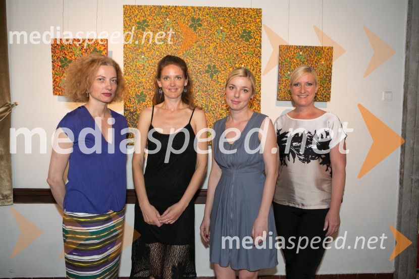  Hermina Kovačič, svetovalka za odnose z javnostmi, Festival Ljubljana;  Sanja Kejžar, Festival Ljubljana;  Katja Pustovrh, Festival Ljubljana;  Nataša Trtnik, Festival LjubljanaOdprtje razstave del udeležencev XVIII. mednarodne likovne kolonije