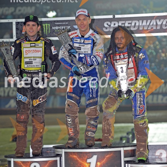  Tai  Woffinden, speedwayist (Velika Britanija);  Nicki  Pedersen, speedwayist (Danska);  Antonio Lindbäck, speedwayist (Švedska)Žagar dvakrat četrti iz Mallile