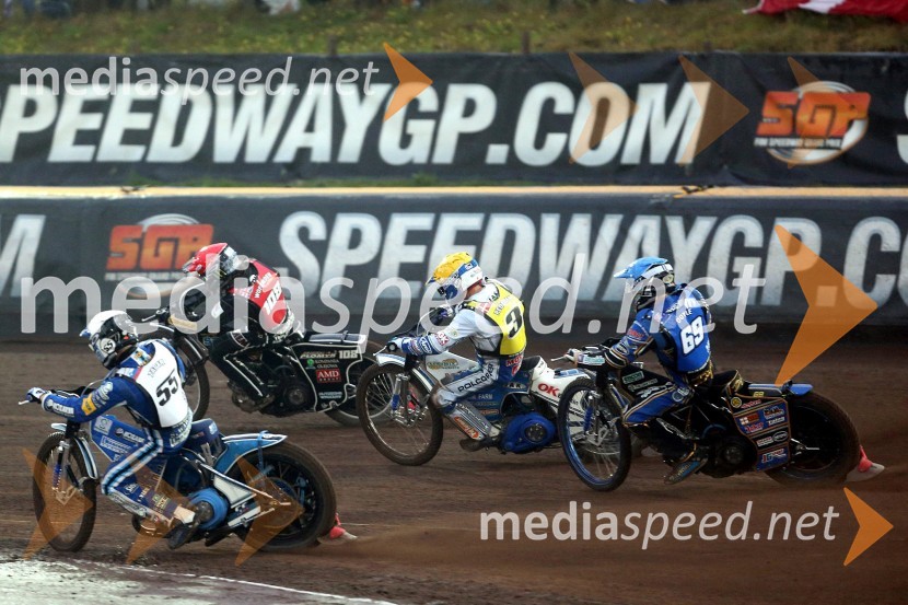 Matej Žagar, speedwayist (Slovenija);  Tai  Woffinden, speedwayist (Velika Britanija);  Nicki  Pedersen, speedwayist (Danska);  Jason Doyle, speedwayist (Avstralija)Žagar dvakrat četrti iz Mallile