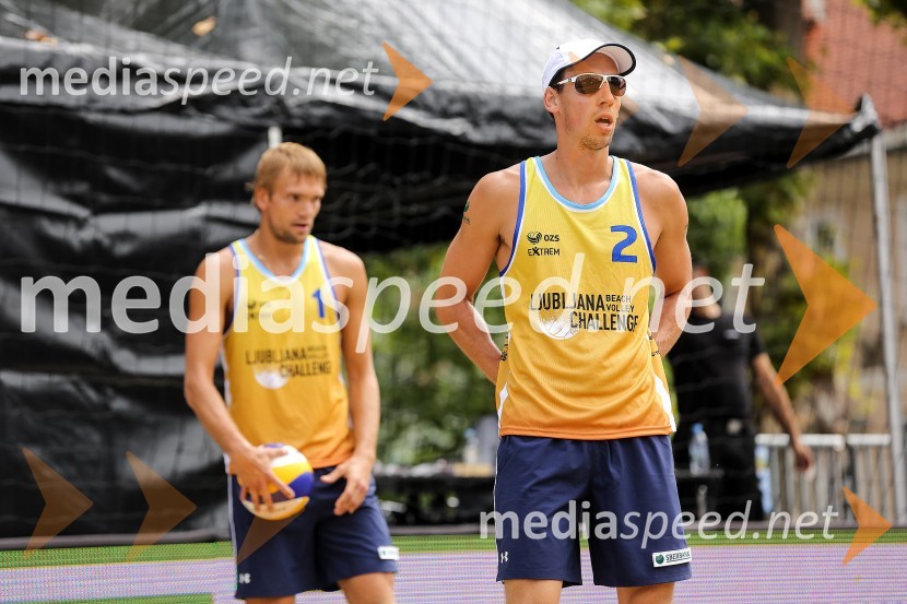  Aljoša Urnaut;  Nejc ZemljakLjubljana Beach Volley Challenge 2015, petek