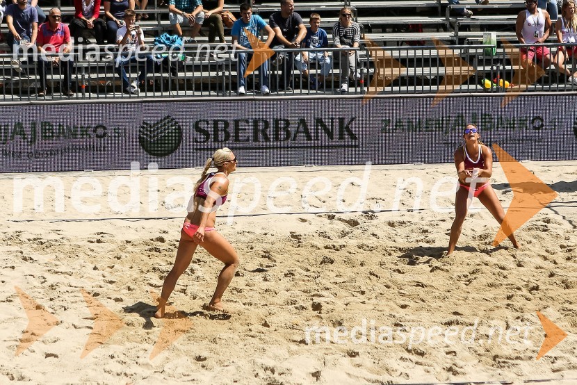  Erika Fabjan, odbojkarica na mivki;  Monika Potokar, odbojkarica na mivkiLjubljana Beach Volley Challenge 2015, petek