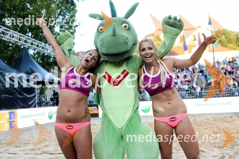  Monika Potokar, odbojkarica na mivki;  Erika Fabjan, odbojkarica na mivkiLjubljana Beach Volley Challenge 2015, petek