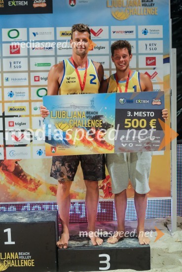  Jernej Potočnik, tehnični direktor, Dnevnik;  Simon FrühbauerLjubljana Beach Volley Challenge 2015, sobota