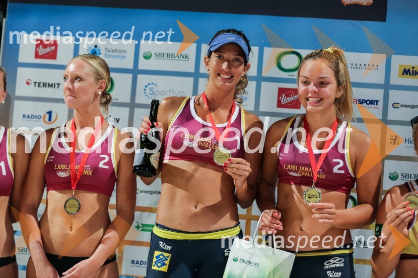  Pauline Alves;  Paula HoffmanLjubljana Beach Volley Challenge 2015, sobota