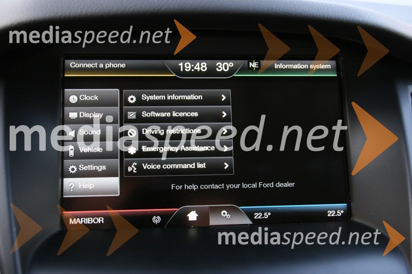 Ford Focus 1.0 EcoBoost 125 KM Titanium, testni model je imel polno asistenčno opremoFord Focus 1.0 EcoBoost 125 KM Titanium, mediaspeed test