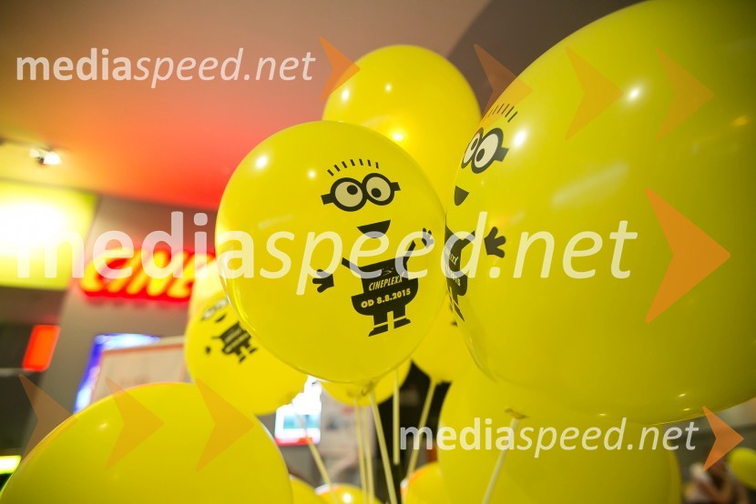 Predpremiera animiranega filma Minioni v Cineplexx KranjMinioni predpremierno v Kranju: Sobotni večer obarvan rumeno