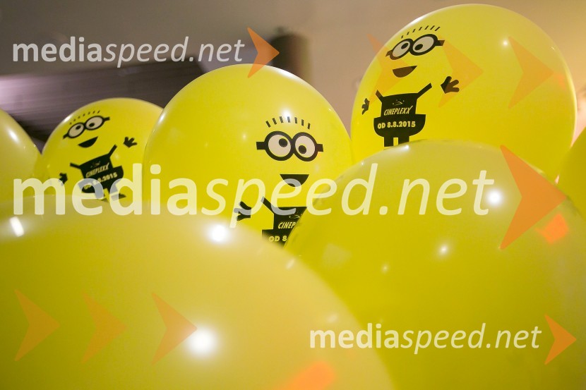 Predpremiera animiranega filma Minioni v Cineplexx KranjMinioni predpremierno v Kranju: Sobotni večer obarvan rumeno