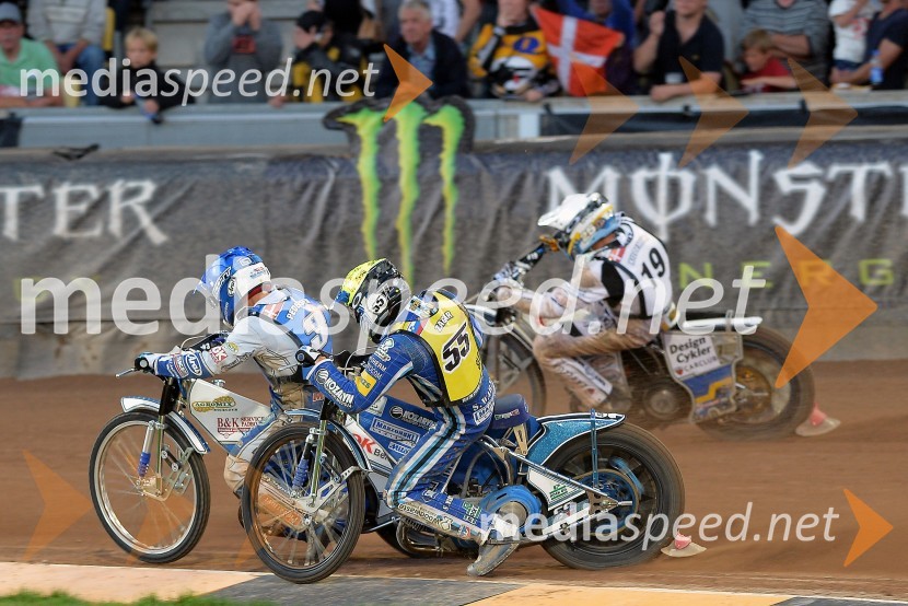  Nicki  Pedersen, speedwayist (Danska);  Matej Žagar, speedwayist (Slovenija);  Peter Kildemand, speedwayist (Danska)Žagar kljub padcu izvrsten drugi na premieri v Horsensu