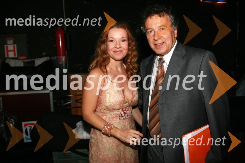 Regina Kogoj, pevka Zdravko Geržina, lastnik agencije Geržina Videoton in lastnik licence za Miss SlovenijeFestival narečnih popevk 2007