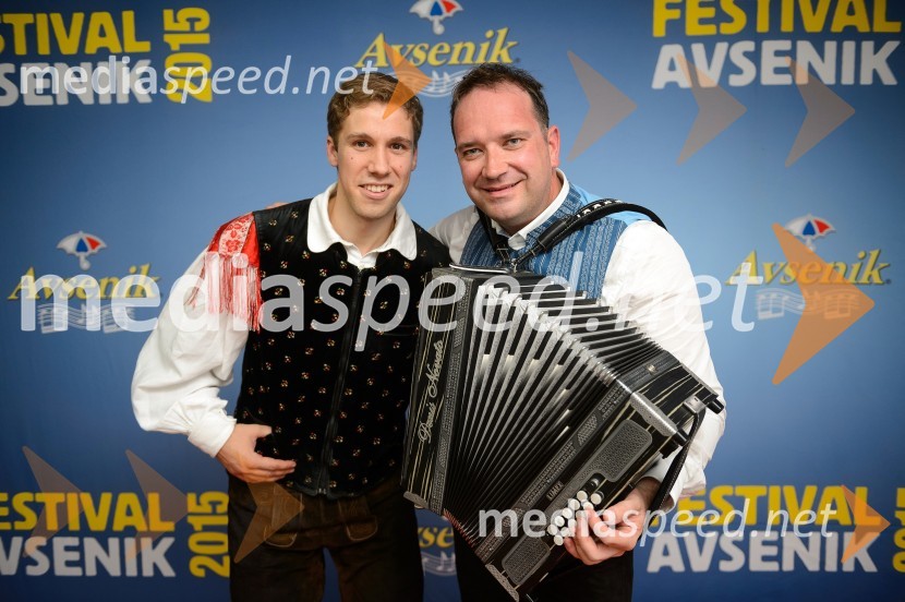  Sašo Avsenik, glasbenik, Ansambel Saša Avsenika;  Denis Novato, harmonikar in glasbeni učiteljFestival Avsenik 2015, petek