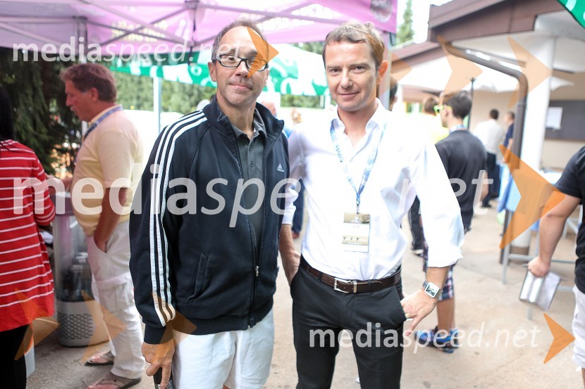  Blaž Košorok,  generalni direktor HSE;  Tomaž Orešič, član uprave in izvršni direktor podjetja Elektroprivreda SrbijeVIP tenis turnir Velenje 2015