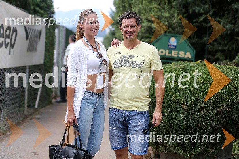  Loretta Dominković, manekenka;  Patrick Vlačič, nekdanji ministerVIP tenis turnir Velenje 2015