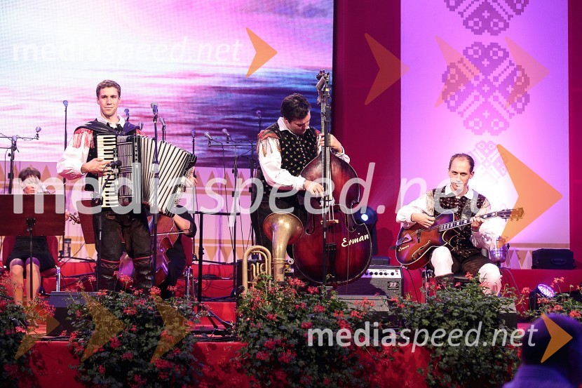  Sašo Avsenik, glasbenik, Ansambel Saša Avsenika;  Aleš Jurman, Ansambel Saša Avsenika;  Matic Plevel, Ansambel Saša AvsenikaFestival Avsenik 2015, sobota