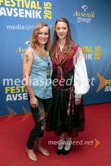  Ana Raščan, voditeljica in novinarka;  Monika Avsenik, pevkaFestival Avsenik 2015, sobota