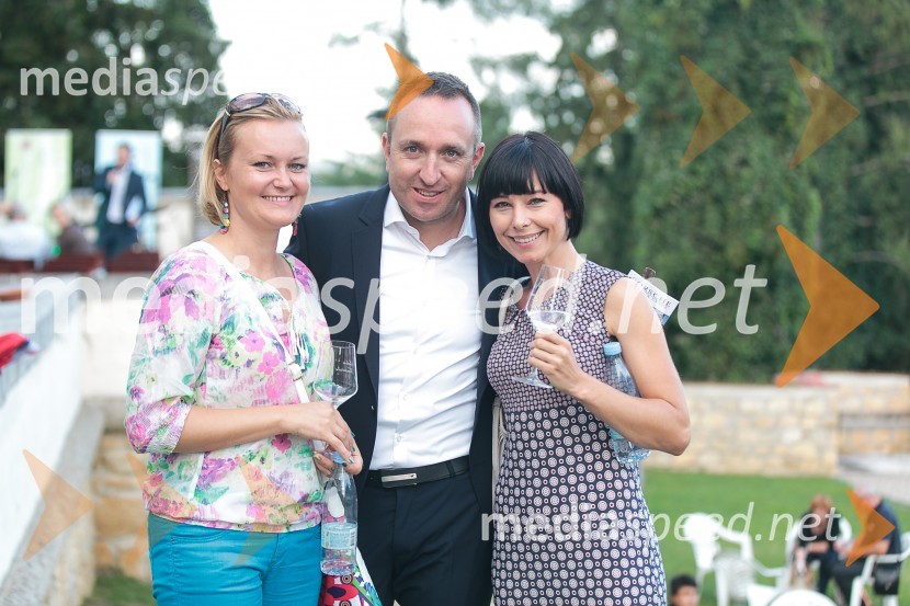  Mojca Potrč;  Borut  Cvetko, kreativni direktor Mediaspeed;  Katja Grušovnik, Zavarovalnica MariborSalon Traminec 2015