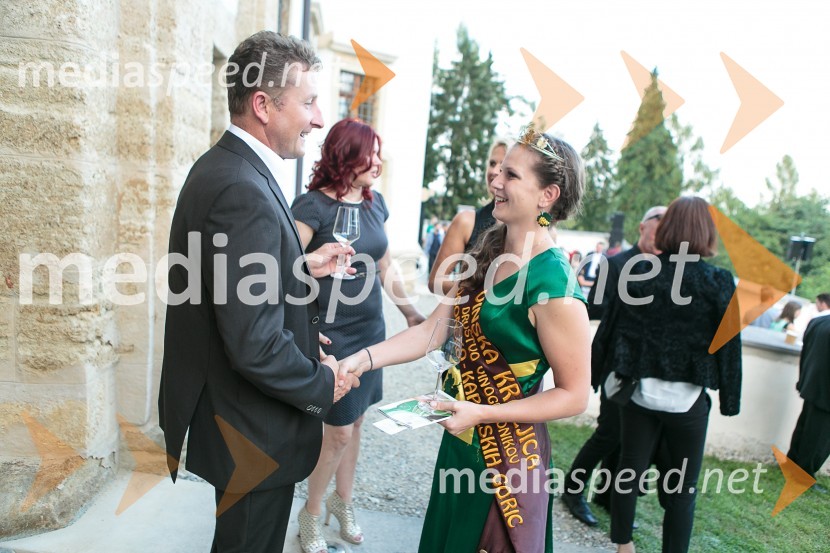  Danilo Steyer, Hiša dišečega traminca Steyer;  Anja Trstenjak, vinska kraljica Radgonsko-Kapelskih goricSalon Traminec 2015