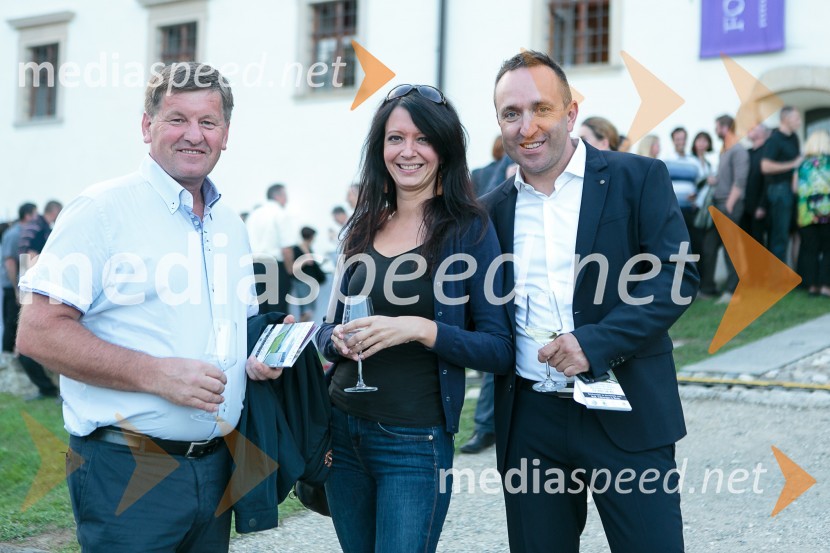  Franc Bogovič, evropski poslanec;  Lejla Kogej, odnosi z javnostmi SLS;  Borut  Cvetko, kreativni direktor MediaspeedSalon Traminec 2015