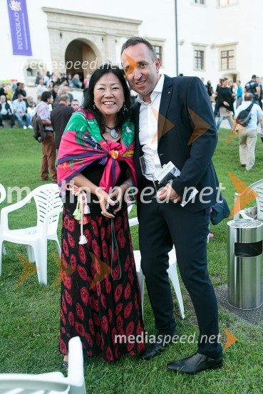  Keiko Mori, Zaria;  Borut  Cvetko, kreativni direktor MediaspeedSalon Traminec 2015