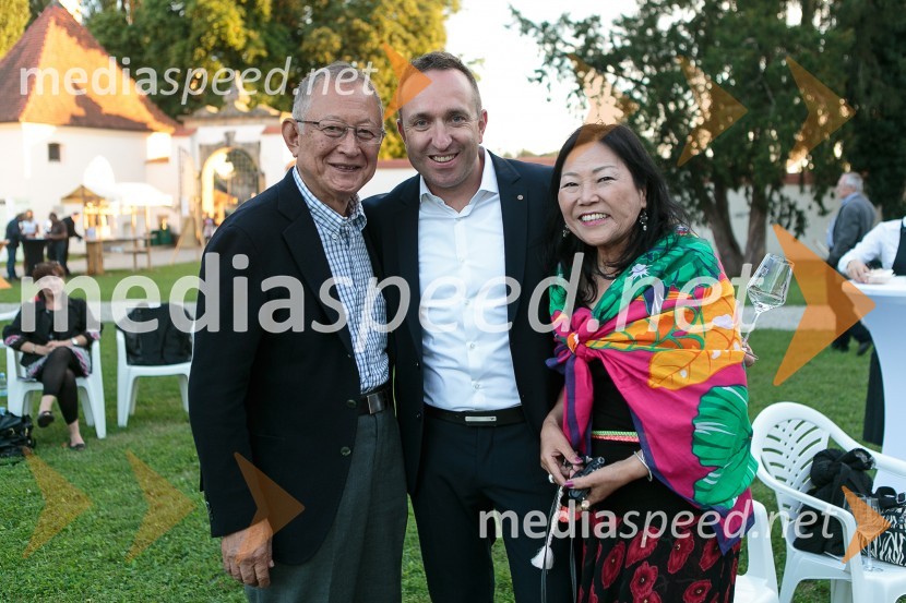  Yukio Mori, Zaria;  Borut  Cvetko, kreativni direktor Mediaspeed;  Keiko Mori, ZariaSalon Traminec 2015