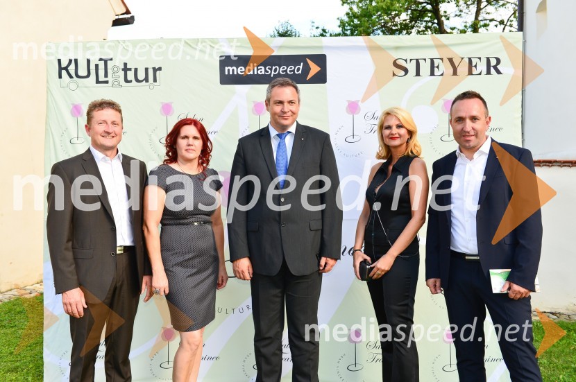  Danilo Steyer, Hiša dišečega traminca Steyer;  Magda Steyer, Hiša dišečega traminca Steyer; mag. Dejan Židan, minister za kmetijstvo, gozdarstvo in prehrano, predsednik stranke SD; mag. Norma Bale, pisateljica, direktorica Kultprotur;  Borut  Cvetko, kreativni direktor MediaspeedSalon Traminec 2015