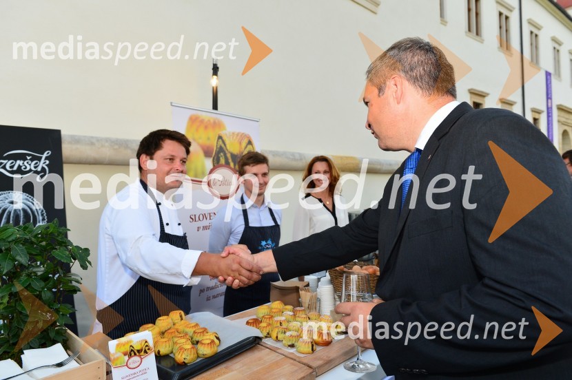  Luka Jezeršek, sodnik kuharskega šova Masterchef, Hiša kulinarike Jezeršek; mag. Dejan Židan, minister za kmetijstvo, gozdarstvo in prehrano, predsednik stranke SDSalon Traminec 2015