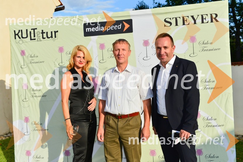 mag. Norma Bale, pisateljica, direktorica Kultprotur;  Stanko  Rojko, župan občine Gornja Radgona;  Borut  Cvetko, kreativni direktor MediaspeedSalon Traminec 2015