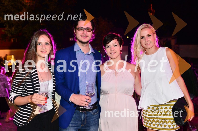  Blanka  Krajnc;  Aljaž Mejal, radijski moderator;  Katja Boh, izvršna direktorica Mediaspeed;  Natalija Pravdič, MediaspeedSalon Traminec 2015