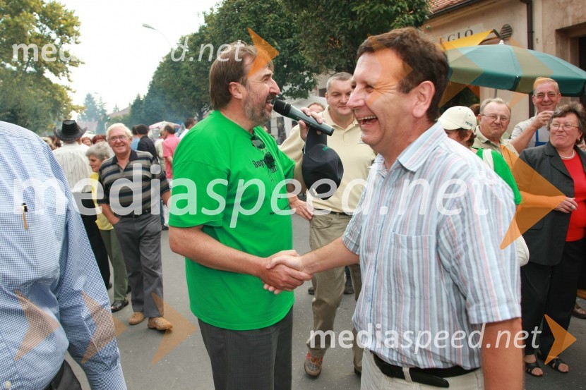 Geza Farkaš in Anton Balažek, župan LendaveBogračfest 2007