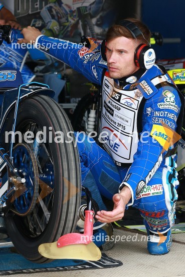  Matej Žagar, speedwayist (Slovenija)Žagar pred dirko na domačem terenu