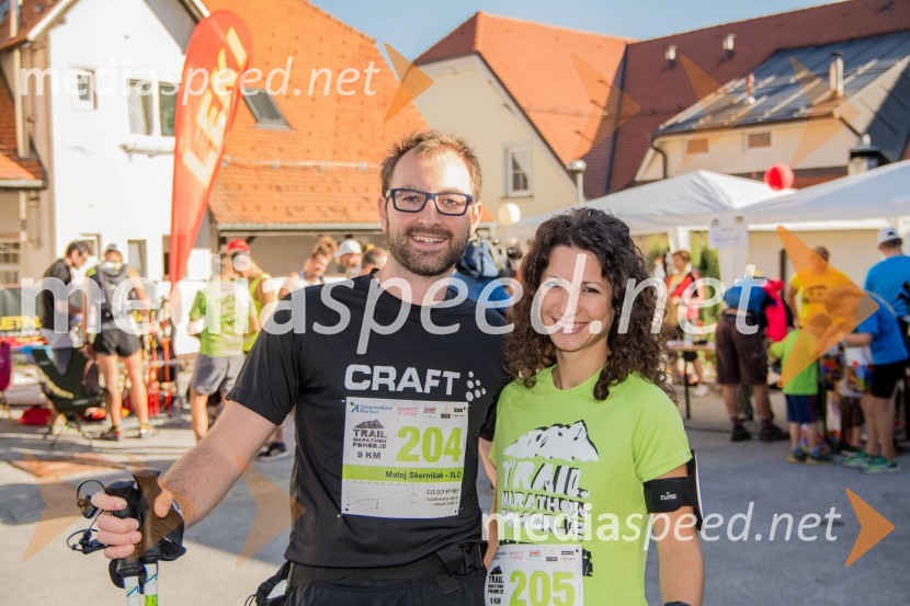  Matej Skernišek, tekač (204);  Janja Roj, tekačica (205)Trail maraton Pohorje
