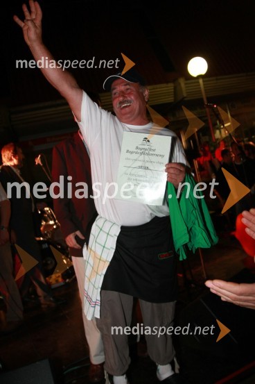 Tibor Gerenčer, kuhar zmagovalne ekipe ArtexBogračfest 2007