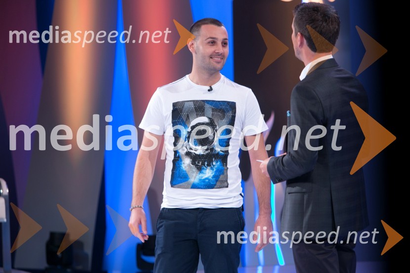  Luigi Petrella, tekmovalec v šovu Gostilna išče šefa ;  Boštjan Romih, televizijski voditeljGostilna išče šefa, začetek nove sezone