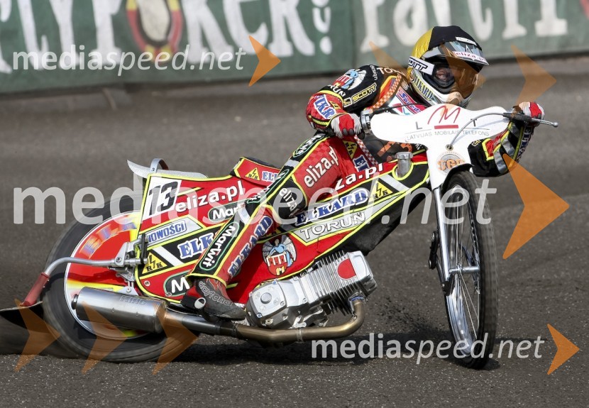 Wieslaw Jagus (Poljska)SPEEDWAY GRAND PRIX, VN LATVIJE, trening
