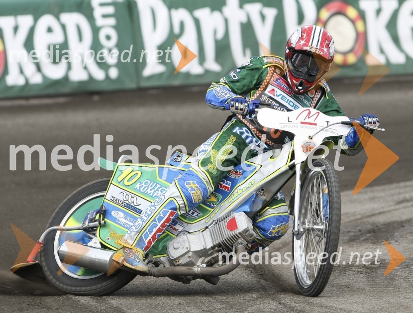 Antonio Lindbaeck (Švedska)SPEEDWAY GRAND PRIX, VN LATVIJE, trening
