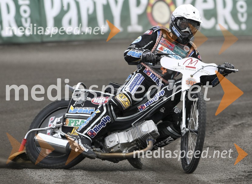 Andreas Jonsson (Švedska)SPEEDWAY GRAND PRIX, VN LATVIJE, trening