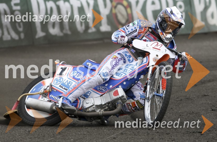Jason Crump (Avstralija)SPEEDWAY GRAND PRIX, VN LATVIJE, trening