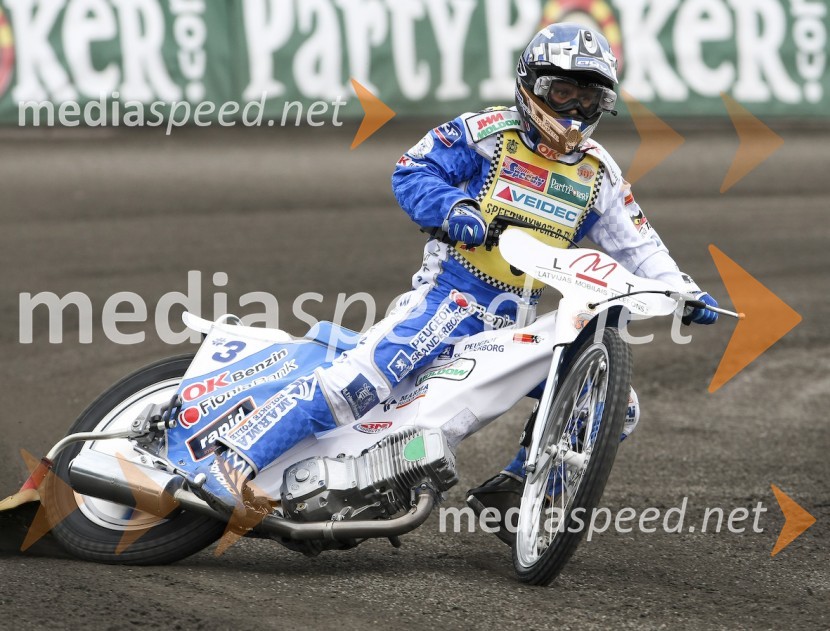 Nicki Pedersen (Danska)SPEEDWAY GRAND PRIX, VN LATVIJE, trening