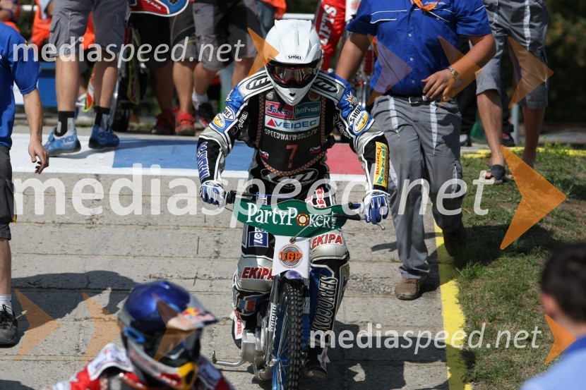 Matej Žagar (Slovenija)SPEEDWAY GRAND PRIX, VN Češke 2007, trening