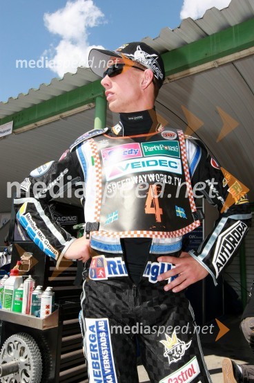 Andreas Jonsson (Švedska)SPEEDWAY GRAND PRIX, VN Češke 2007, trening